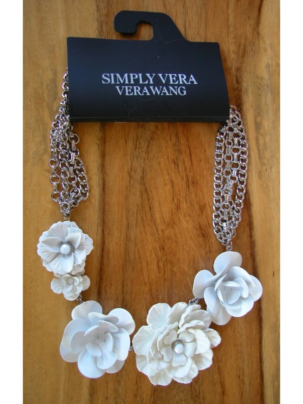Simply Vera Vera Wang Flower Frontal Necklace & Earrings
